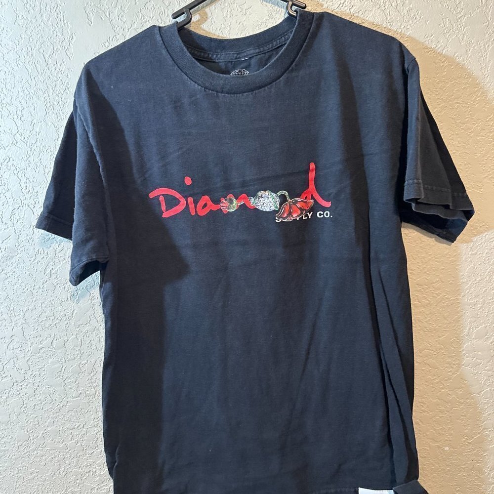 Diamond Supply Co. Men's Rose Graphic Logo Tee